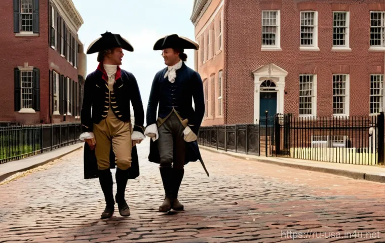 미국 역사적 건축물 방문기 - Prompt 1: Colonial Philadelphia Charm**