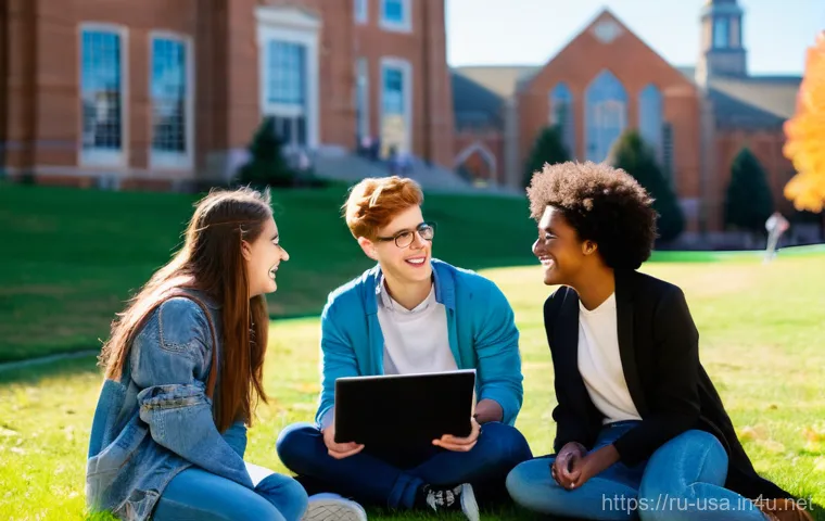 미국 유학 필수 정보 - **Prompt:** A determined young female student, appearing to be of Eastern European descent (e.g., Ru...